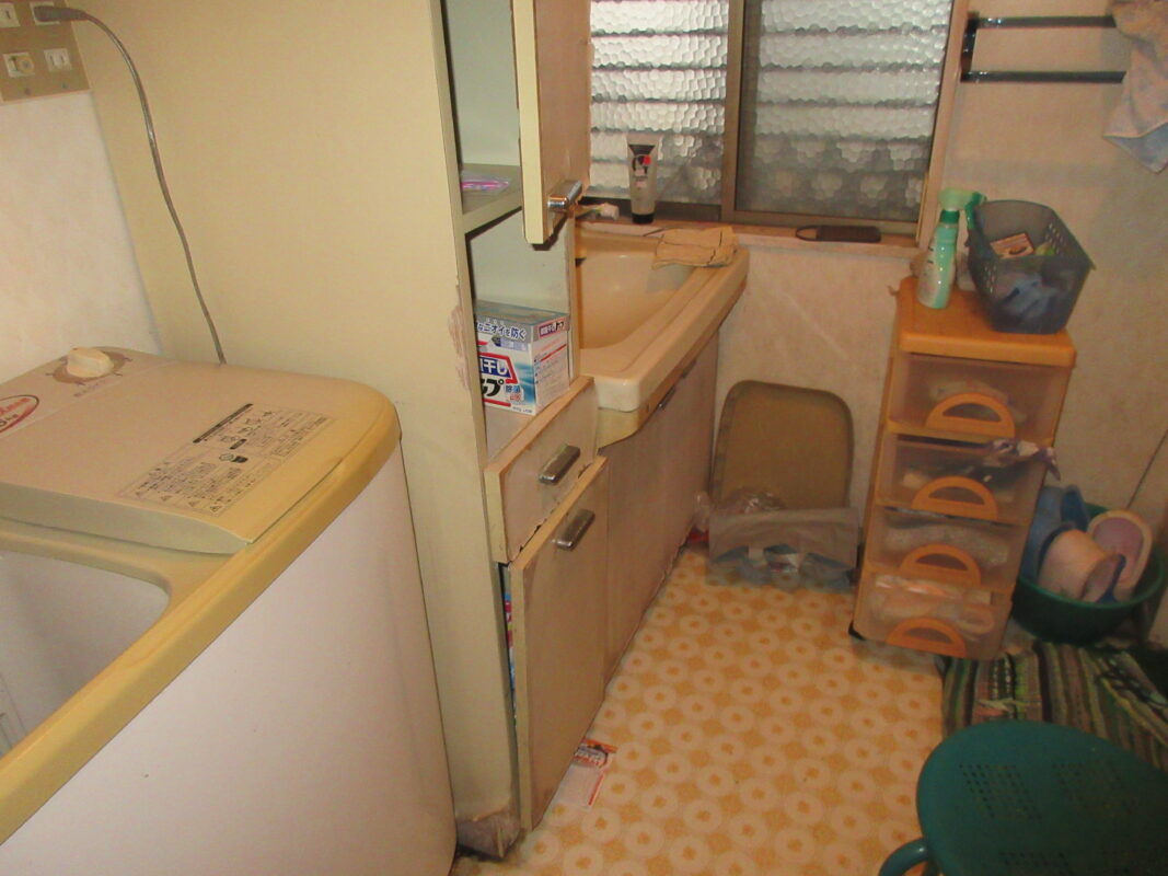 【施工例】洗面台とトイレの入れ替え施工